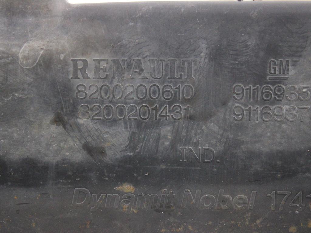 8200200610 PARAURTI POSTERIORE RENAULT TRAFIC 1.9 D 74KW 6M 5P (2004) RICAMBIO USATO