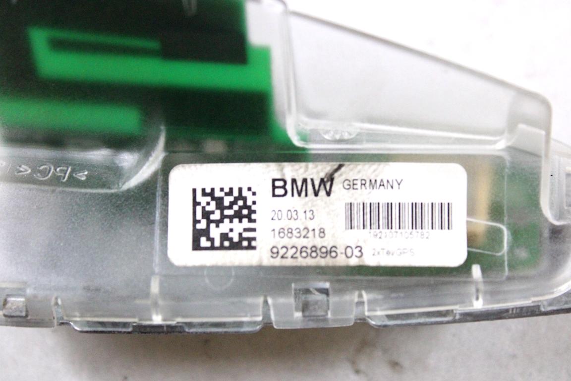 9226896 PINNA ANTENNA RICEVITORE GPS NAVIGATORE SATELLITARE BMW SERIE 5 520D F11 SW 2.0 D 135KW AUT 5P (2013) RICAMBIO USATO