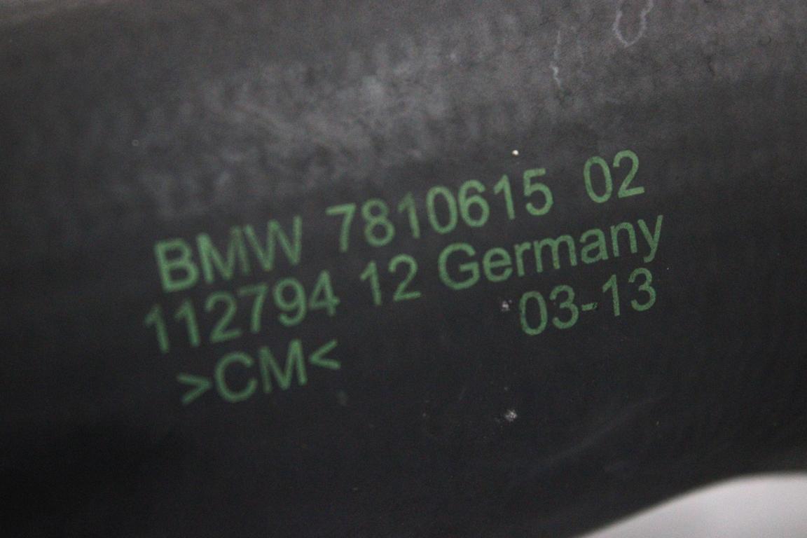 7810615 MANICOTTO ALTAPRESSIONE INTERCOOLER BMW SERIE 5 520D F11 SW 2.0 D 135KW AUT 5P (2013) RICAMBIO USATO