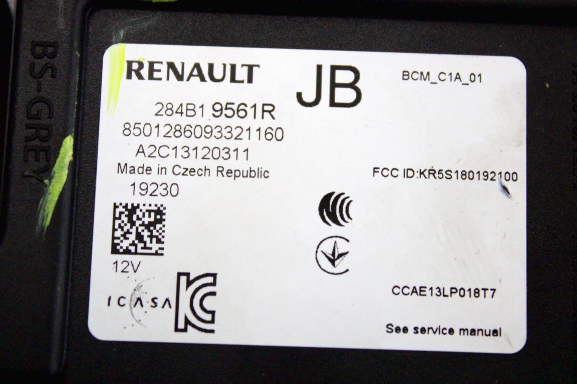 284B19561R CENTRALINA BODY COMPUTER RENAULT CLIO 1.0 B 74KW 5M 5P (2020) RICAMBIO USATO