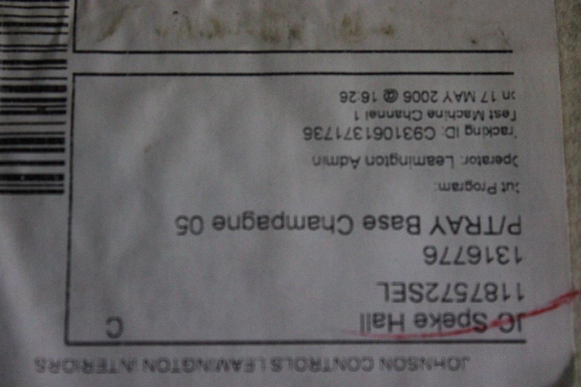 C2S44660 CAPPELLIERA RIVESTIMENTO VANO BAGAGLI JAGUAR X-TYPE 2.5 B 143KW 5M 5P (2006) RICAMBIO USATO