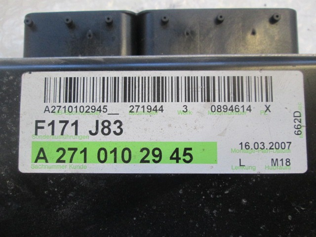 MERCEDES SLK R171 1.8 BENZ 6M 120KW (2007) RICAMBIO KIT ACCENSIONE AVVIAMENTO 2114542308 A2711535391 A2710102945 A0355457732 