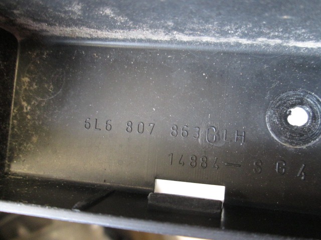 6L6807863 STAFFA SUPPORTO PARAURTI LATO SINISTRO SEAT IBIZA 1.4 B 63KW 5M 5P (2007) RICAMBIO USATO LH