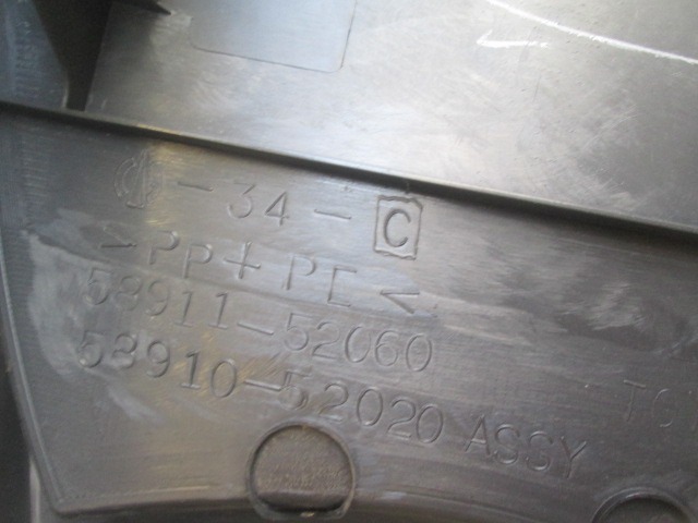 58910-52020 TUNNEL CENTRALE TOYOTA YARIS 1.0 B 51KW 5M 3P (2007) RICAMBIO USATO 