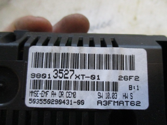 98013527XT DISPLAY COMPUTER DI BORDO CITROEN DS3 1.4 D 50KW 5M 3P (2012) RICAMBIO USATO 