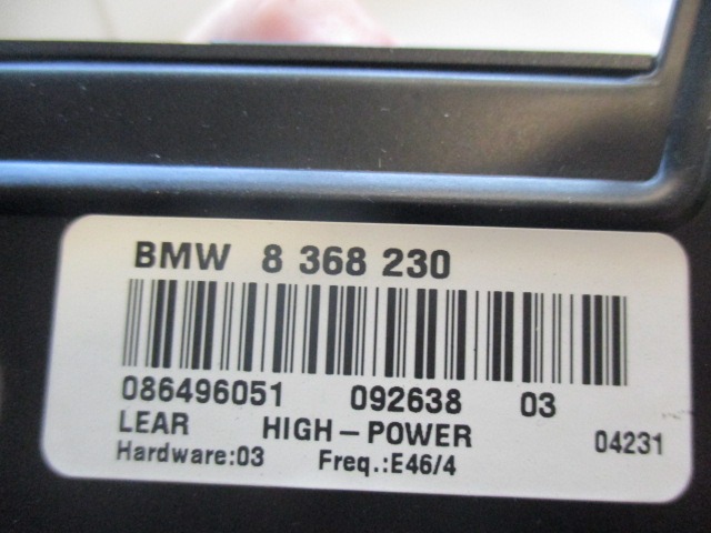 8368230 AMPLIFICATORE BMW SERIE 3 330D E46 3.0 D 135KW AUT 5P (2000) RICAMBIO USATO 