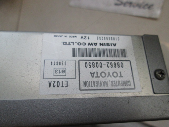 08662-00850 CENTRALINA MODULO LETTORE DVD MAPPE NAVIGATORE SATELLITARE TOYOTA AVENSIS VERSO 2.0 D 85KW 5M 5P (2004) RICAMBIO USATO 
