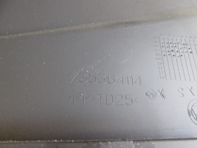 735364114 RIVESTIMENTO TUNNEL CENTRALE PARTE ANTERIORE FIAT CROMA SW 1.9 D 88KW 6M 5P (2008) RICAMBIO USATO 