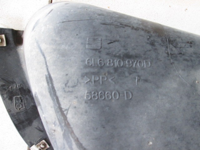 6L6810970D PARASALE PARASASSI POSTERIORE DESTRO SEAT IBIZA 1.2 B 44KW 5M 5P (2007) RICAMBIO USATO 