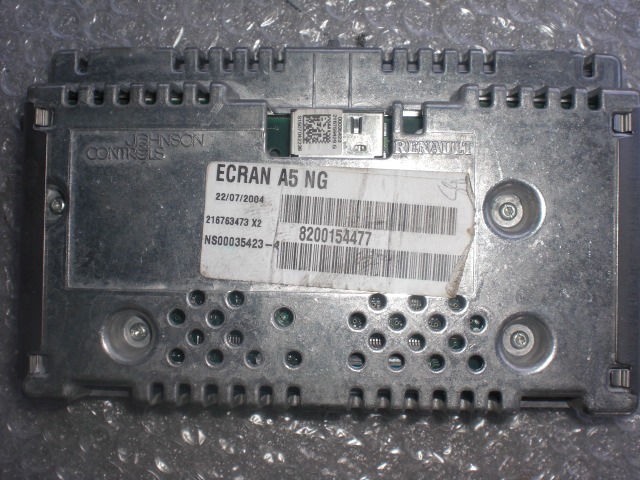 7701207830 MONITOR DISPLAY RENAULT ESPACE 2.2 D 110KW AUT 5P (2005) RICAMBI USATI 