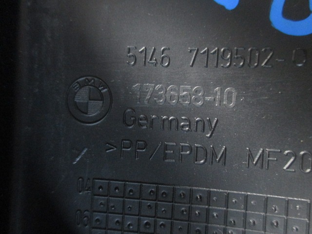 51467119502 CASSA SUBWOOFER PORTA POSTERIORE DESTRA BMW SERIE 1 118D E87 M SPORT 2.0 D 105KW 6M 5P (2010) RICAMBIO USATO 