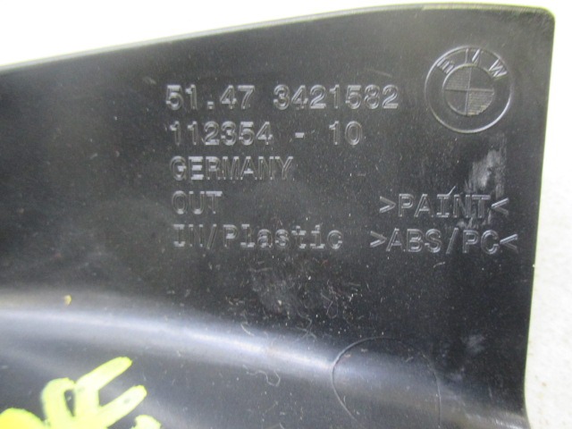 112354-10 RIVESTIMENTO PORTELLONE DESTRO BMW Z4 E86 3.0 B 195KW AUT 3P (2007) RICAMBIO USATO 51.47 3421582 