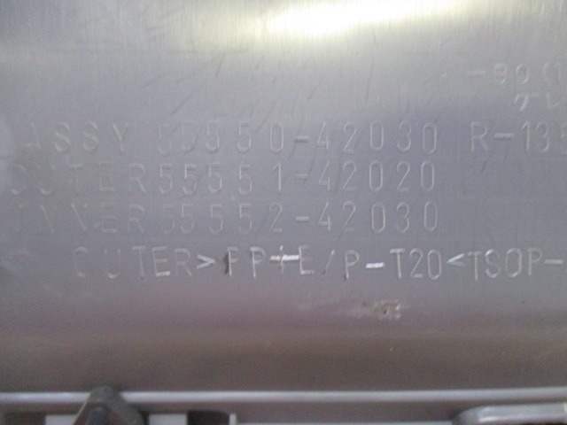 55550-42030 CASSETTO PORTAOGGETTI TOYOTA RAV 4 2.0 B 110KW 5M 3P (2002) RICAMBIO USATO 
