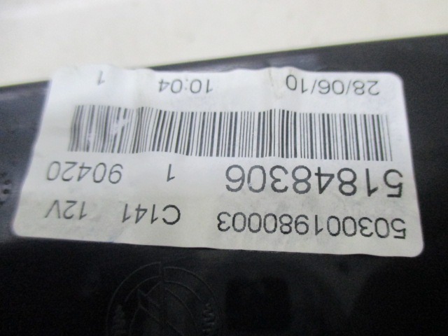 51848306 QUADRO STRUMENTI CONTACHILOMETRI FIAT BRAVO 1.6 D 88KW 6M 5P (2011) RICAMBIO USATO 