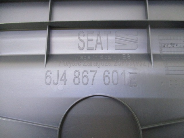 6J4867601 RIVESTIMENTO INFERIORE COFANO POSTERIORE SEAT IBIZA 1.2 B 51KW 5M 5P (2009) RICAMBIO USATO 