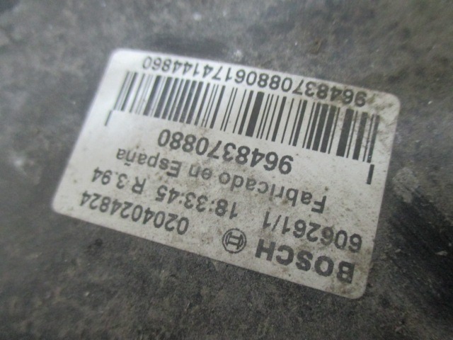 9648370880 SERVOFRENO CON VASCHETTA CITROEN BERLINGO 1.6 D 5M 55KW (2006) RICAMBIO USATO 